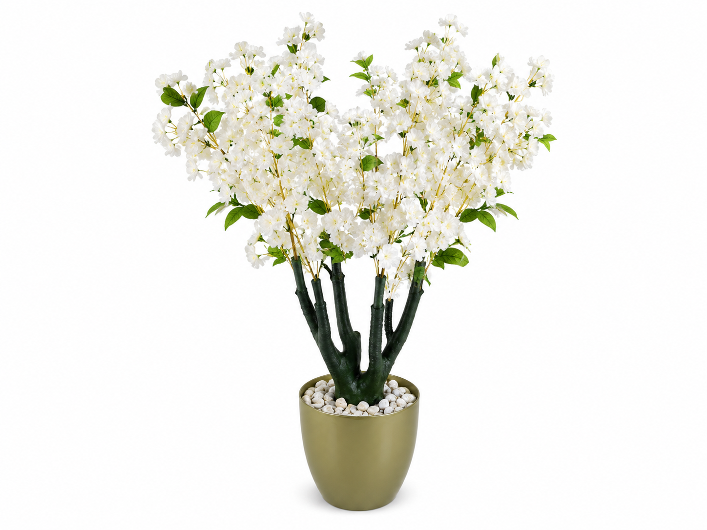 Plantes artificielles en pot