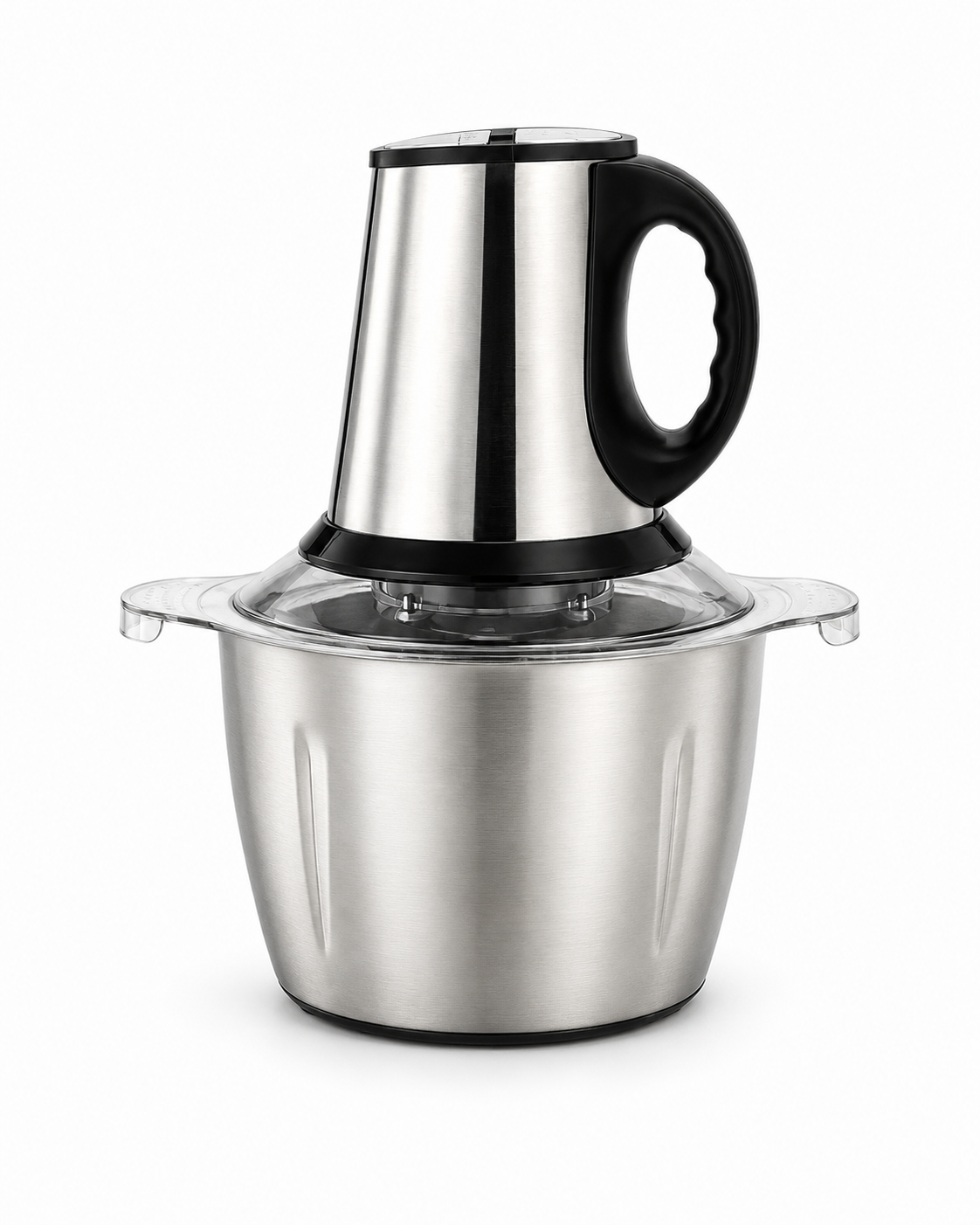 Hachoir inox et ingrédients frais