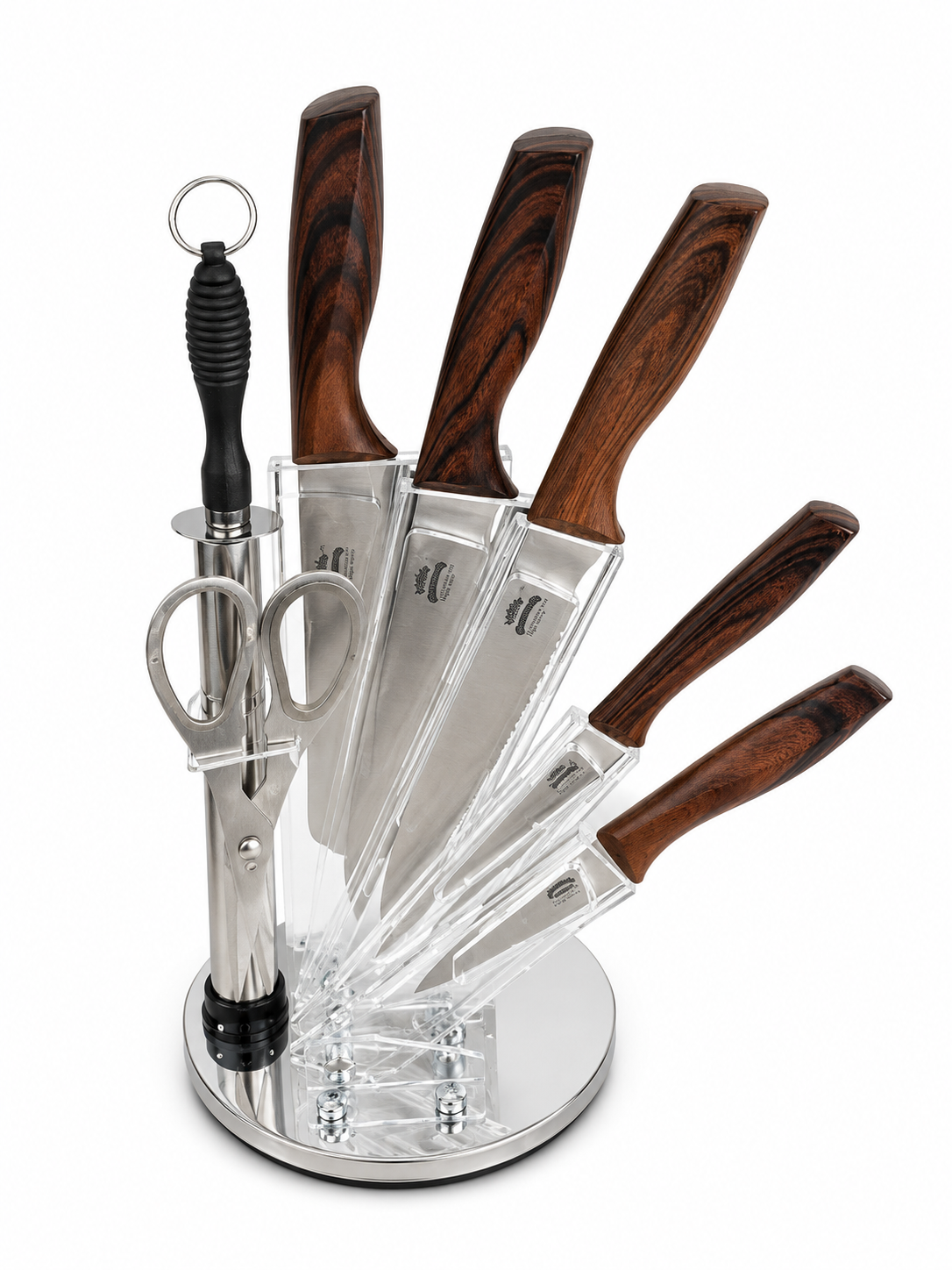 Set de couteaux moderne sur support