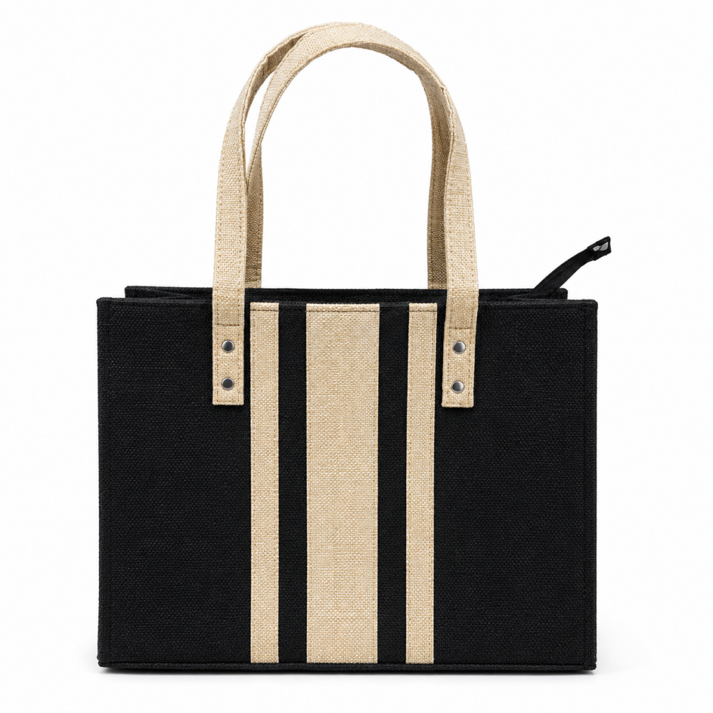 Sac Cabas Élégant Bicolor – Grand Sac de Shopping et de Voyage