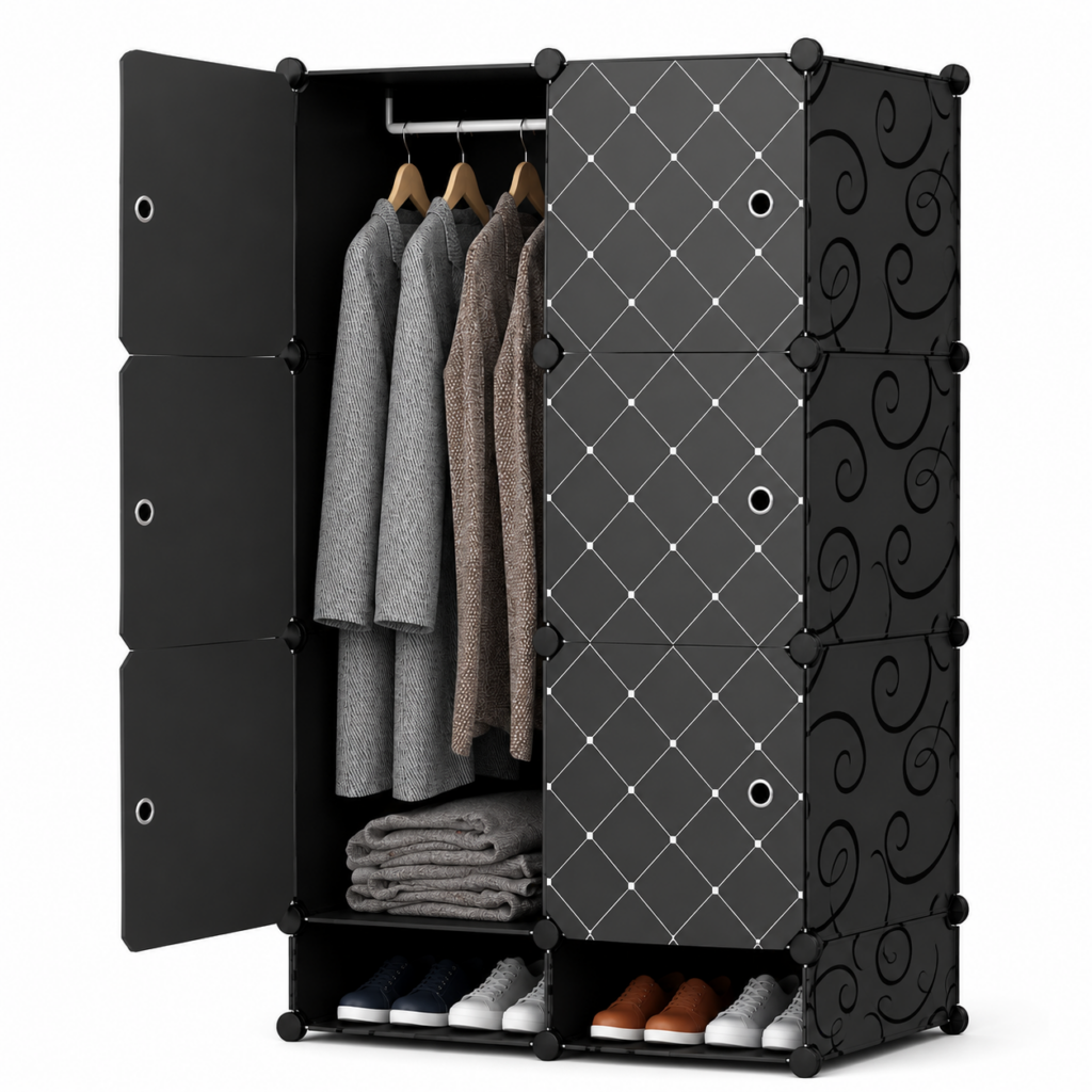 Armoire de Rangement Modulaire – Penderie Multifonction