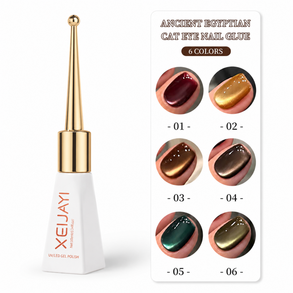 Gel Cat Eye XEIJAYI 6 Couleurs – Effet Magnétique 3D Ultra Brillant