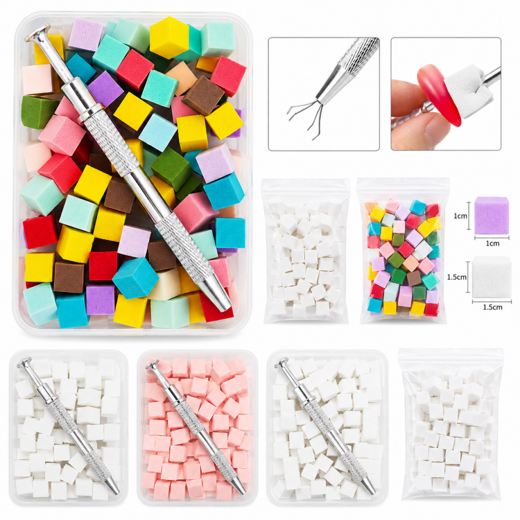 Coffret Professionnel Nails - Éponges avec Stylo de Précision