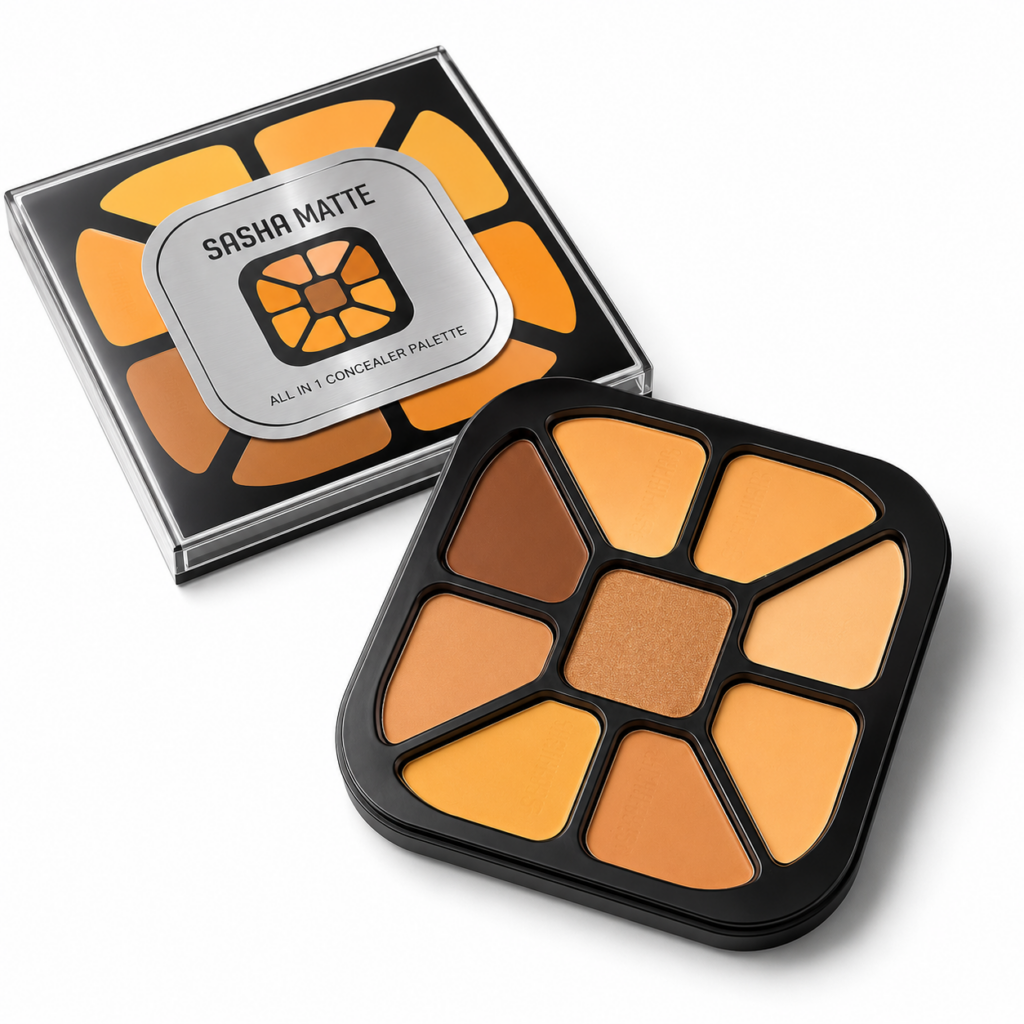 Palette Correctrice Sasha Matte All In 1 – Palette Professionnelle