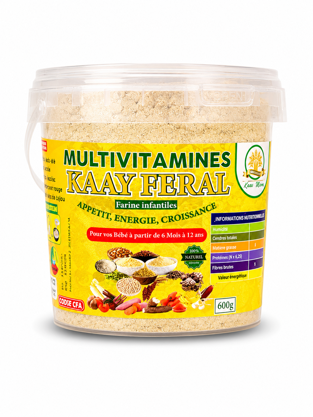 Multivitamines Kaay Féral – Farine Infantile Naturelle 600 g dès 6 Mois