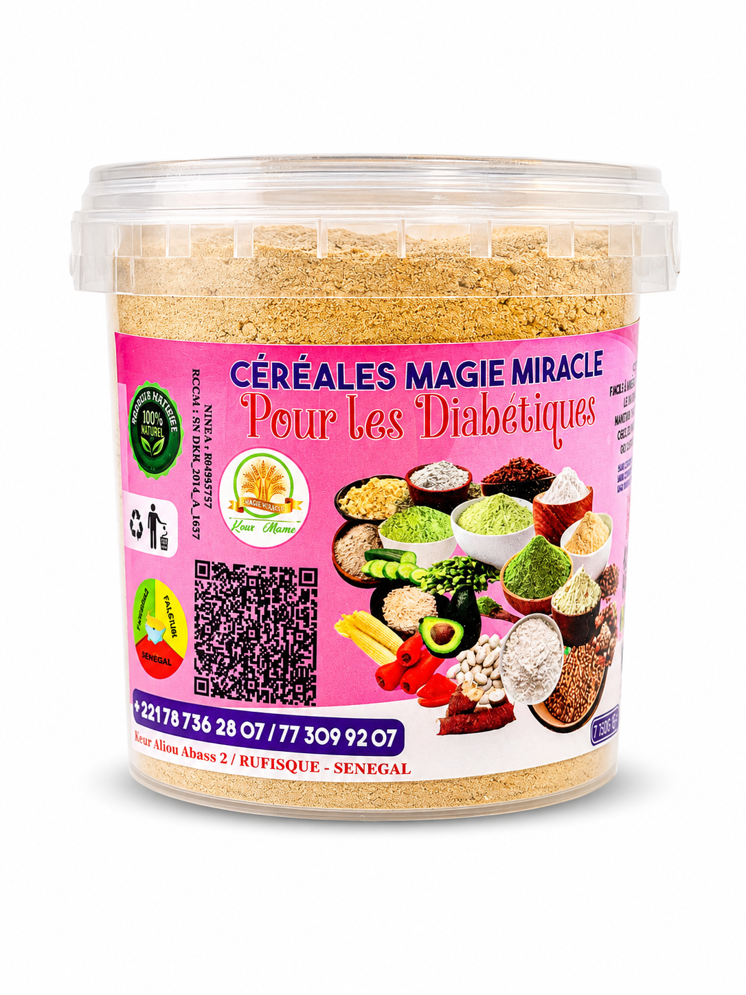 Céréales Magie Miracle pour Diabétiques 700 g – Mélange de Céréales Naturelles