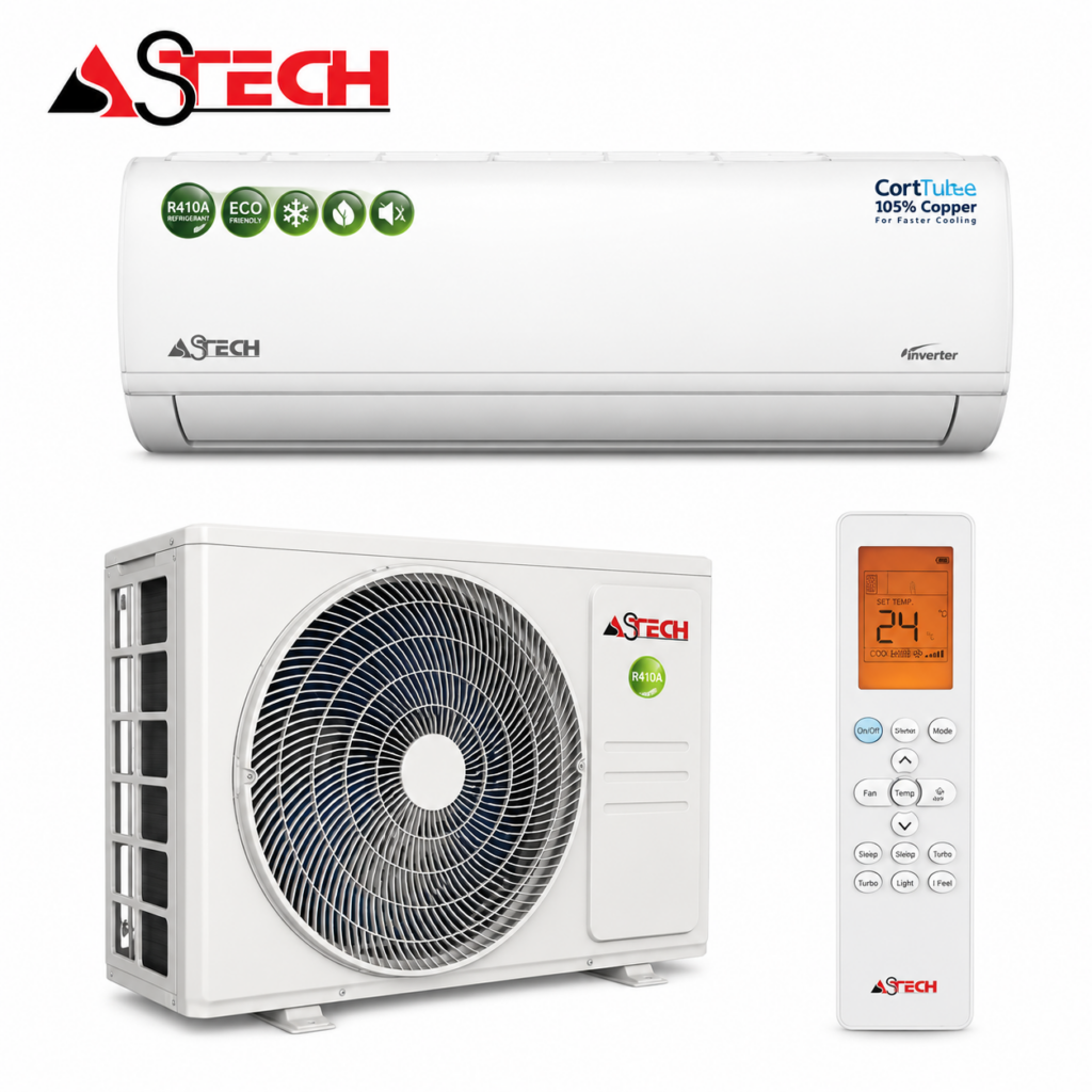 Climatiseur Split ASTECH 12000 BTU Inverter – 1,5 CV