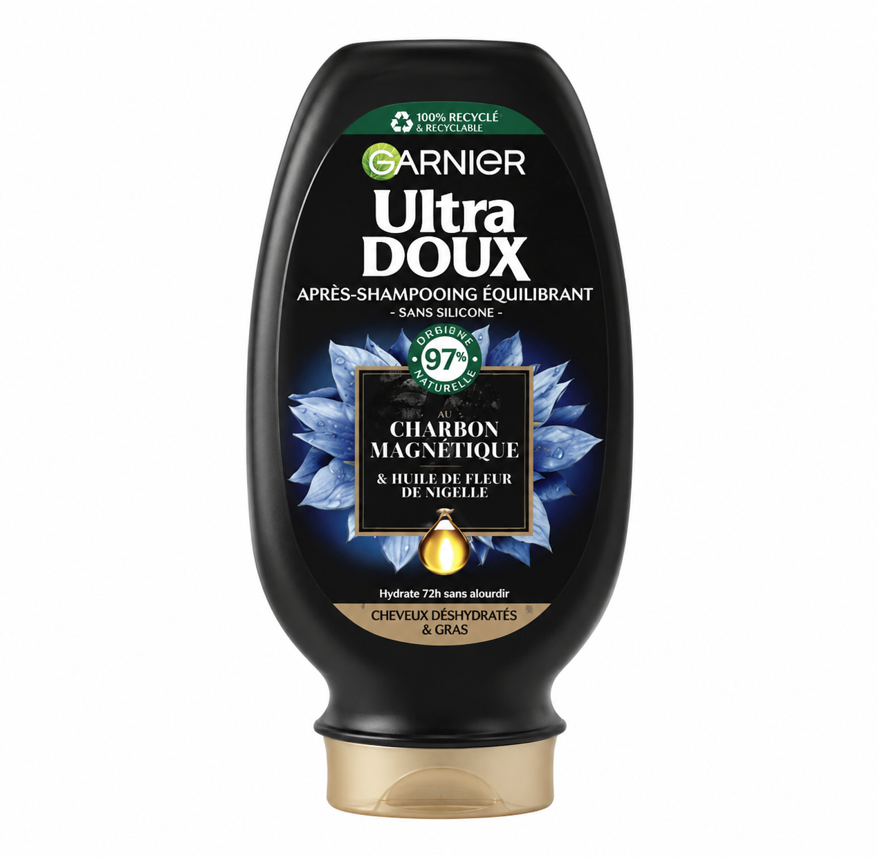 Shampoing Équilibrant Garnier Ultra Doux Charbon