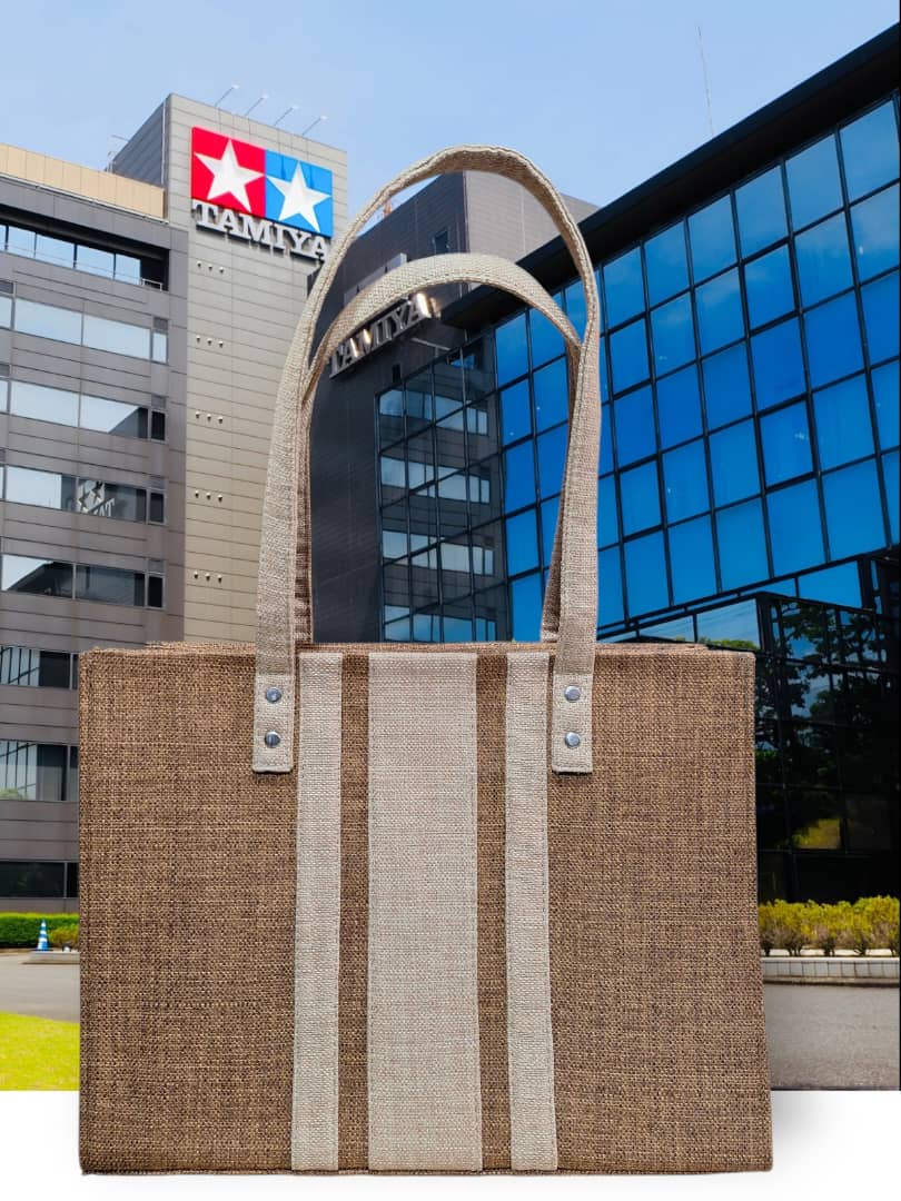 Sac Cabas Élégant Bicolor – Grand Sac de Shopping et de Voyage – Image 2