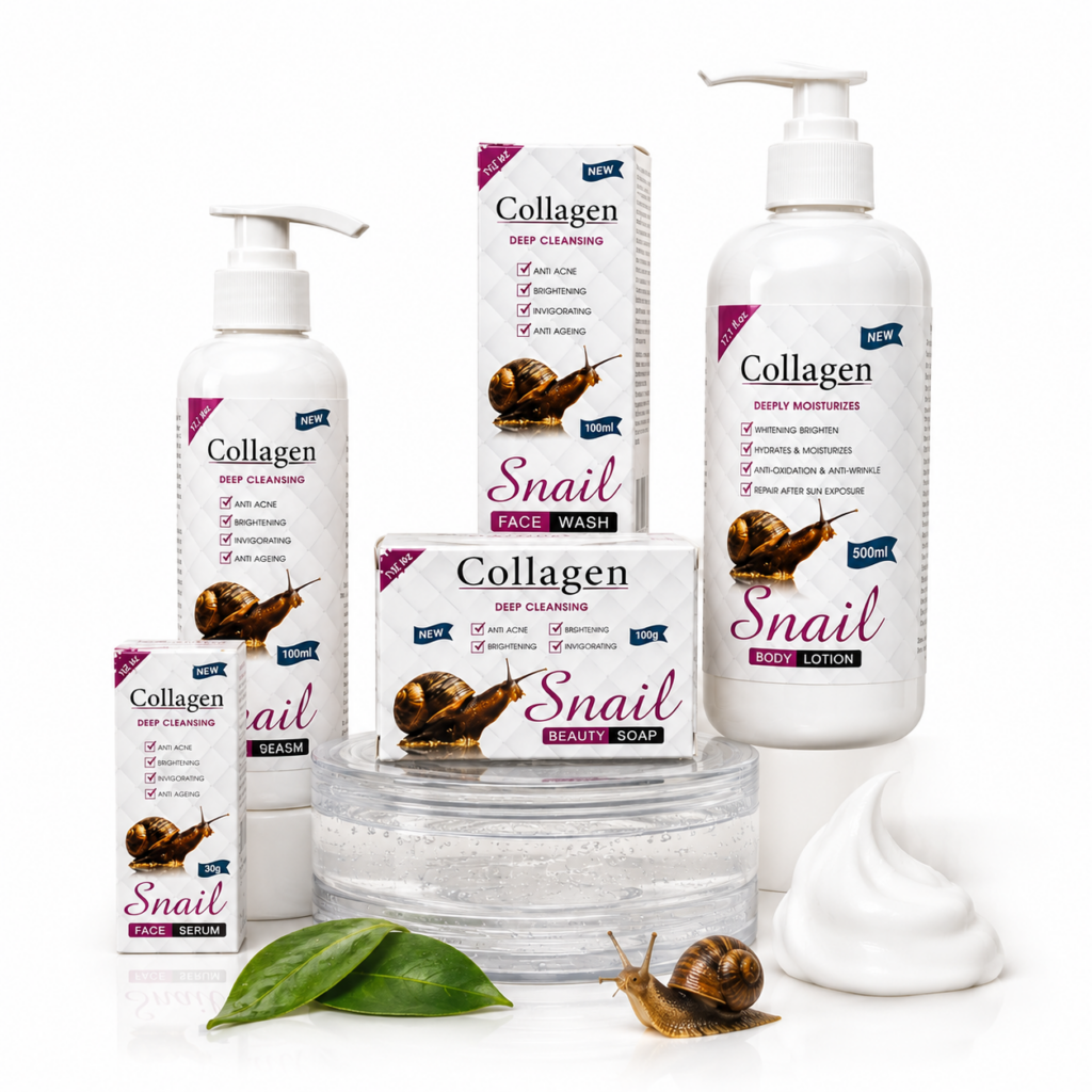 Gamme Collagen Snail – Soin Complet Régénérant & Hydratant à la Bave d’Escargot
