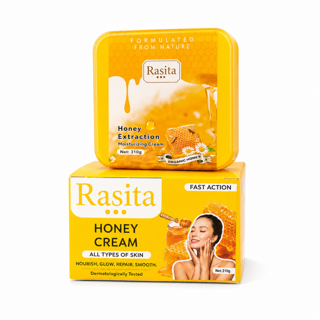 Rasita Honey Cream – Crème Hydratante Nourrissante au Miel Naturel