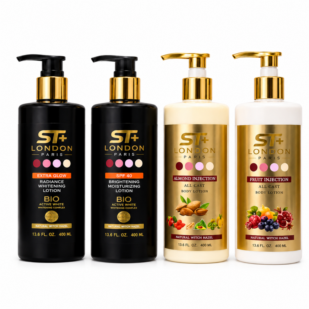 Gamme ST+ London Paris Body Lotion – Éclat, Hydratation & Nutrition Intense