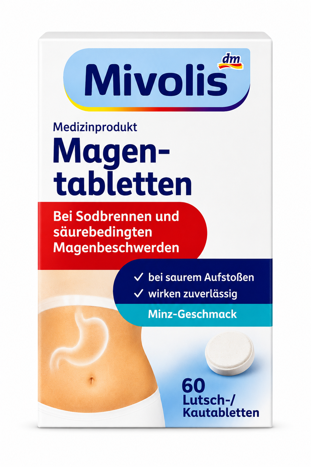 médicament Mivolis contre brûlures d'estomac