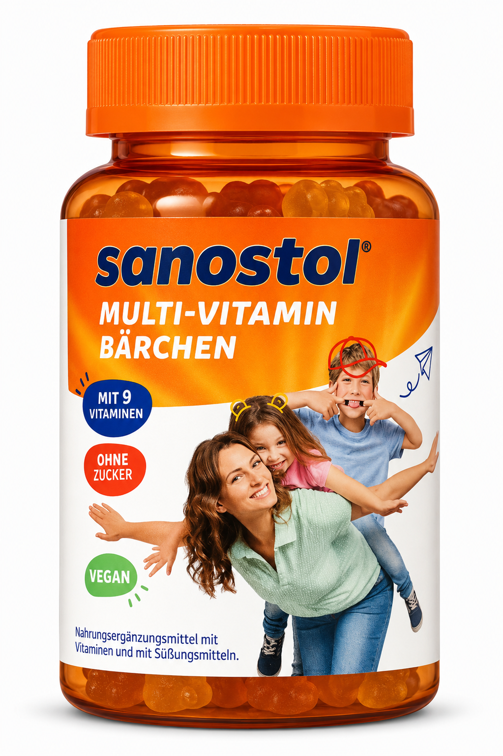 Bouteille de bonbons vitaminiques Sanostol