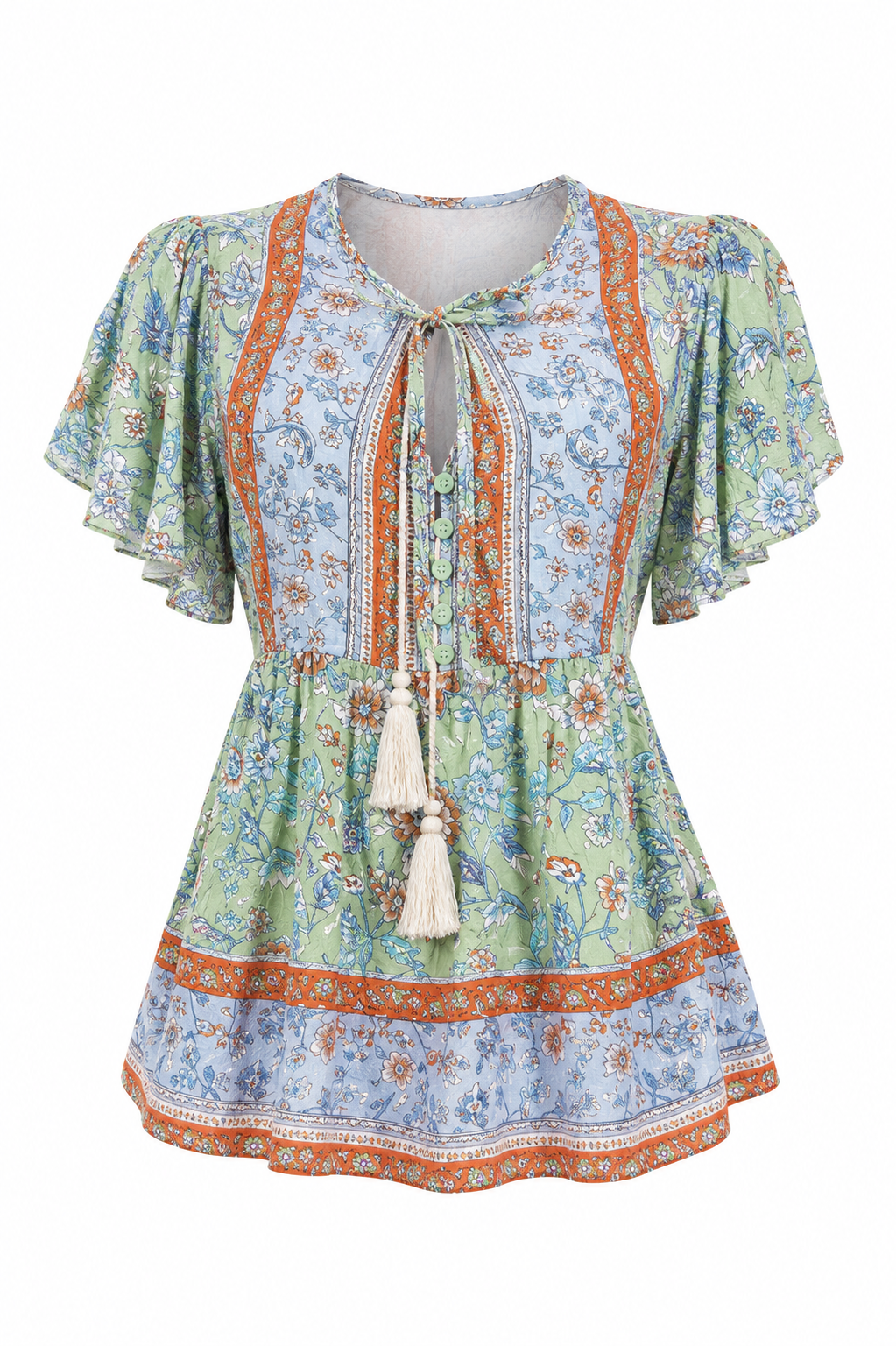 Haut boho en florette