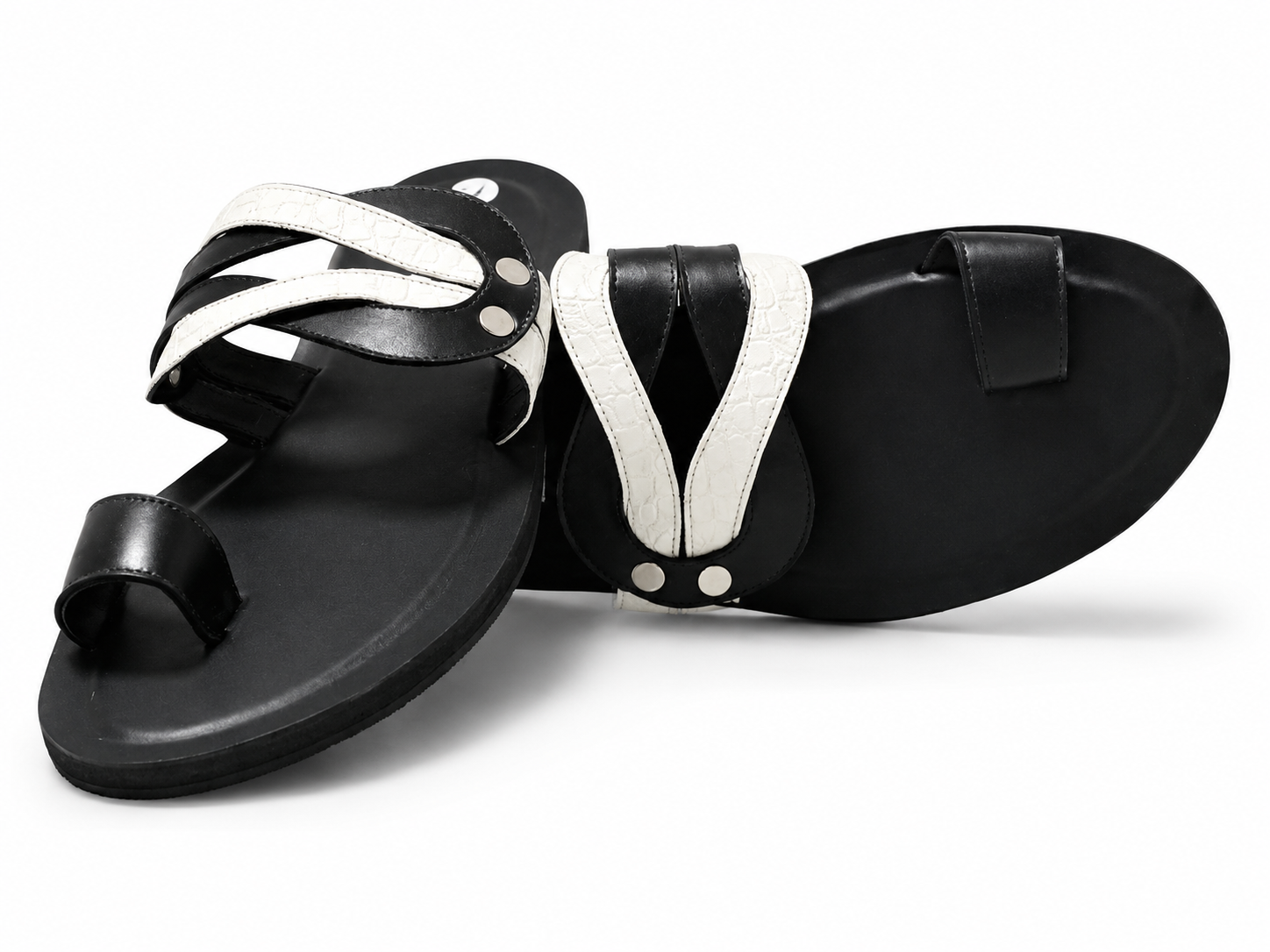 Sandales cuir marron