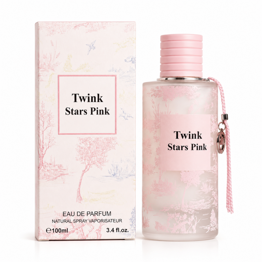 Flacon et boîte parfumées Twink Stars Pink