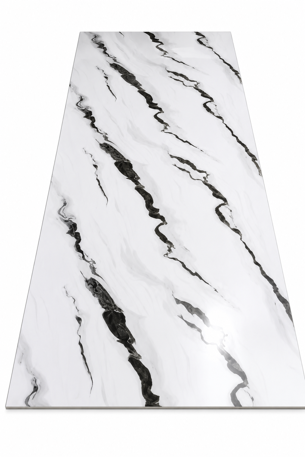 Marbre blanc veiné anthracite