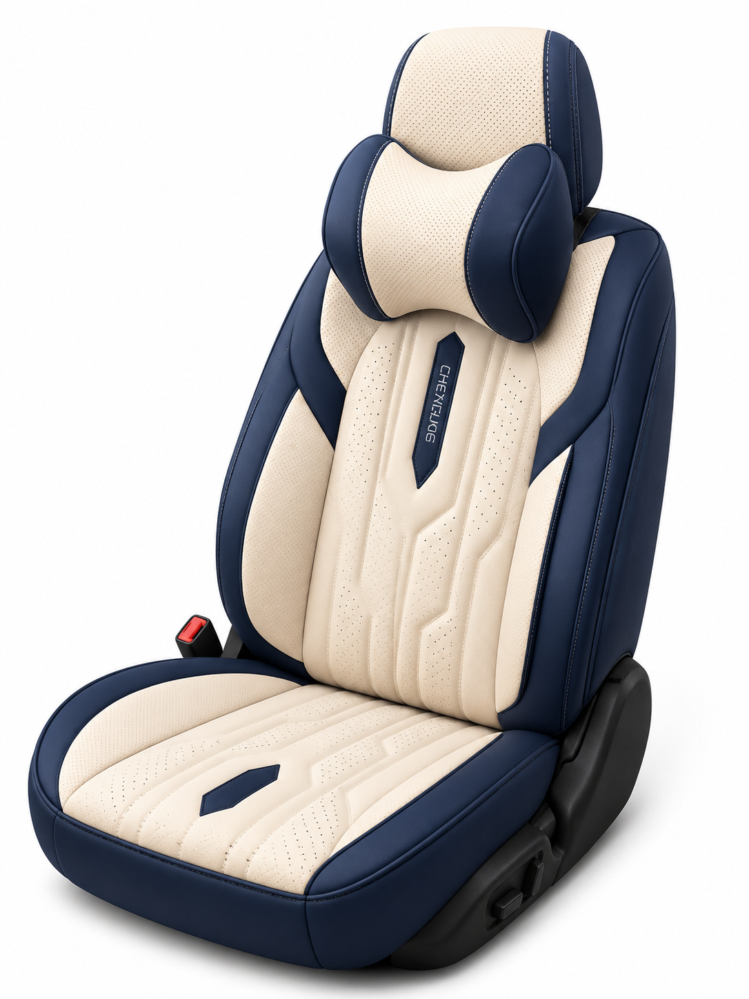 Siège auto bicolore CHEYIYING en cuir