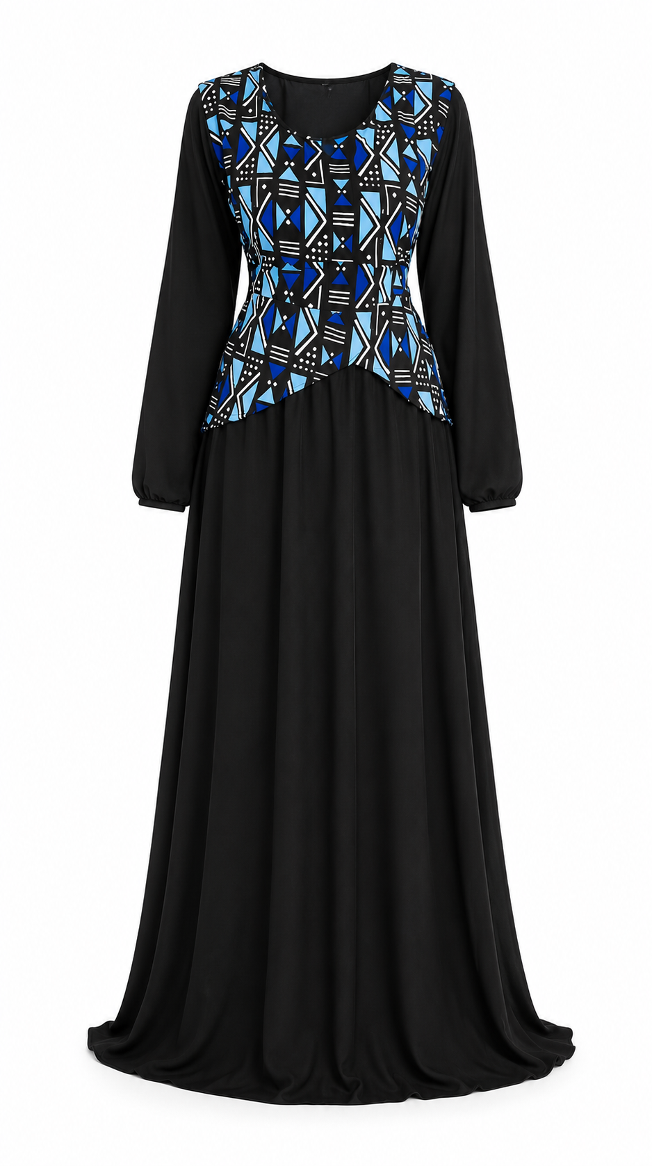 Robe noire à corsage