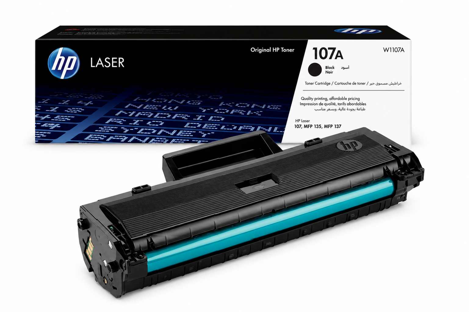 Cartouche toner HP et emballage