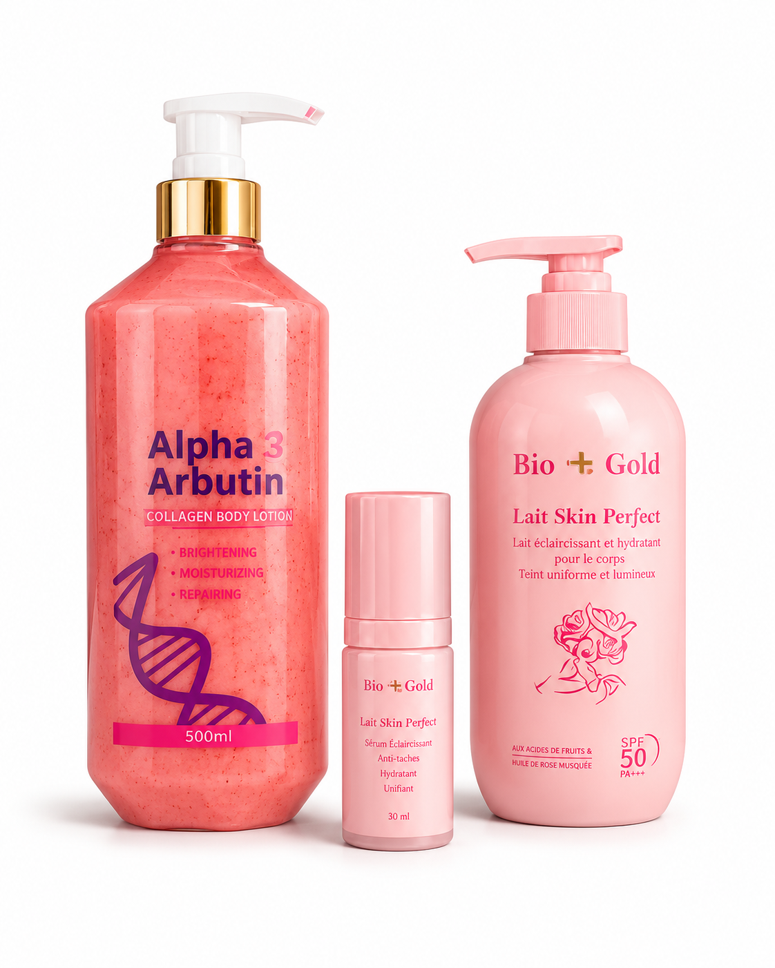 Kit Bio Gold & Alpha Arbutin – Éclat Intense et Routine Beauté Complète