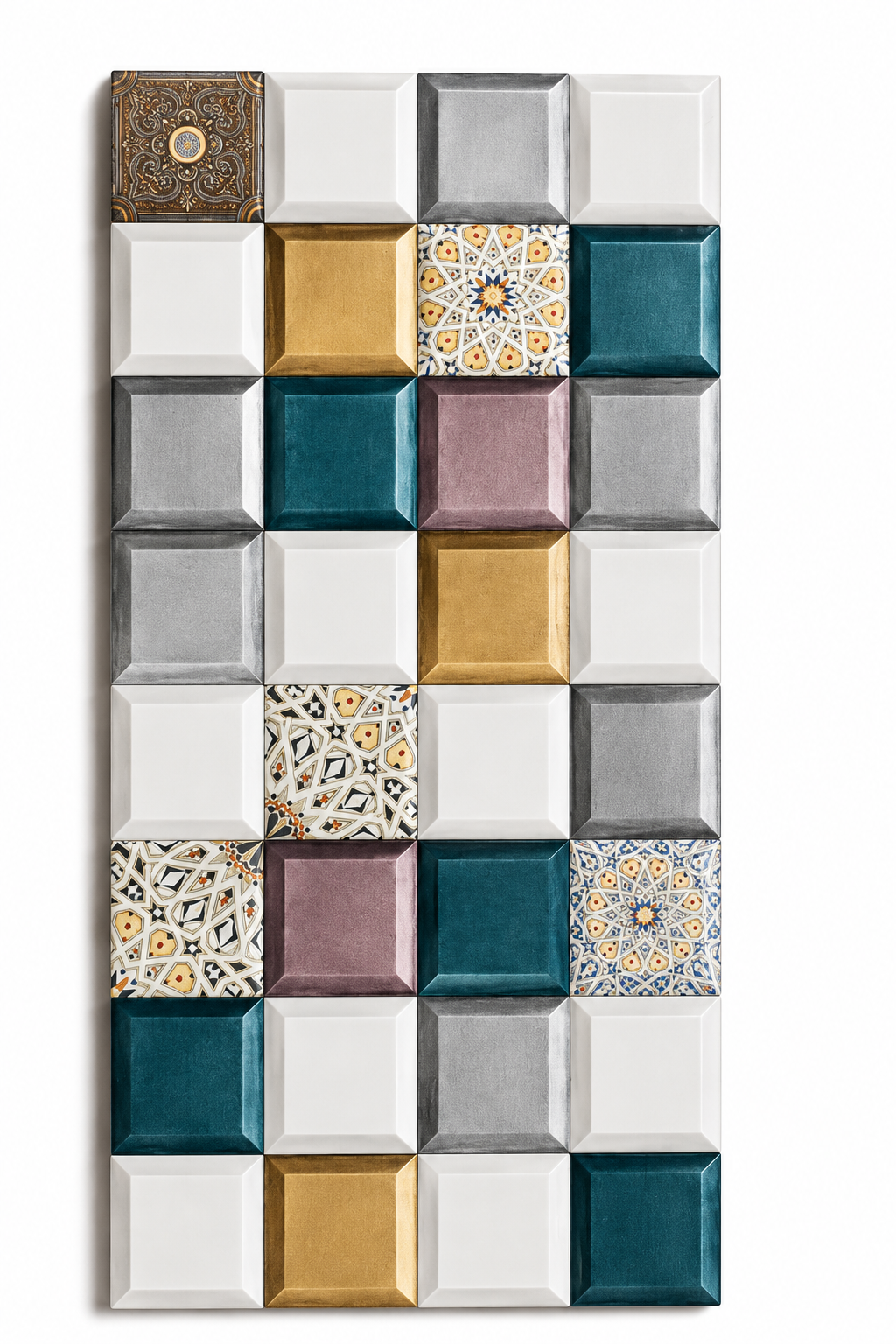 Mosaïque multicolore élégante