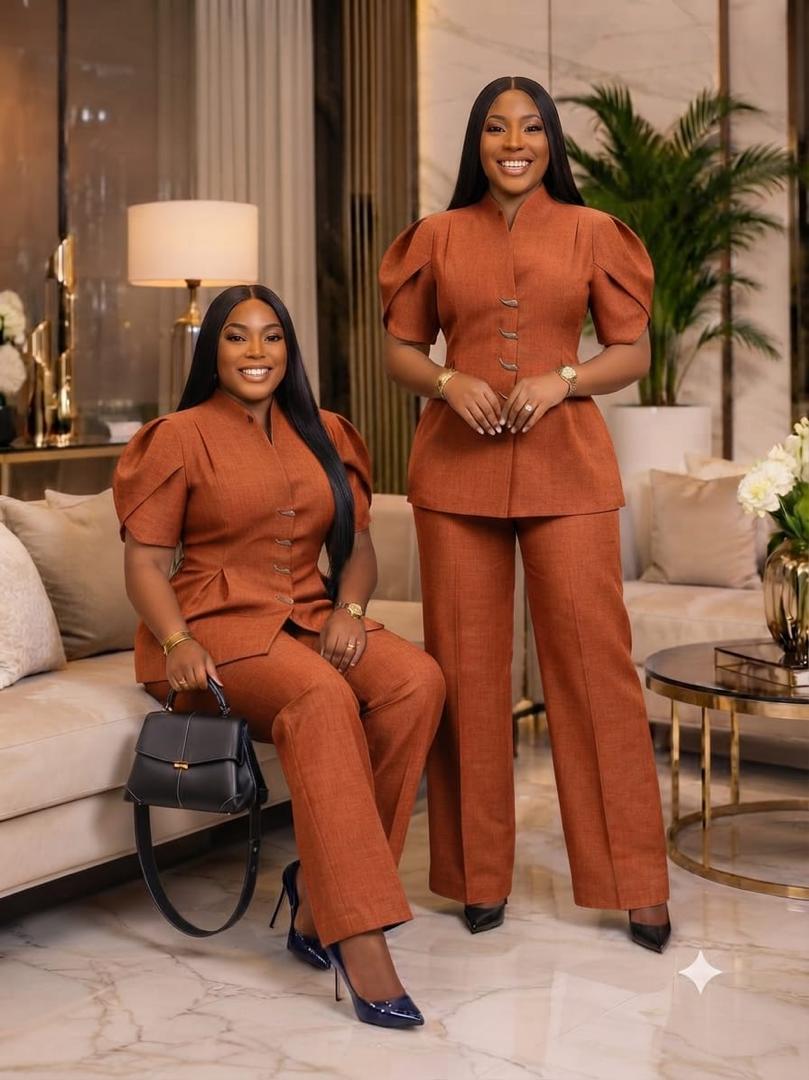 Ensemble tailleur rouille