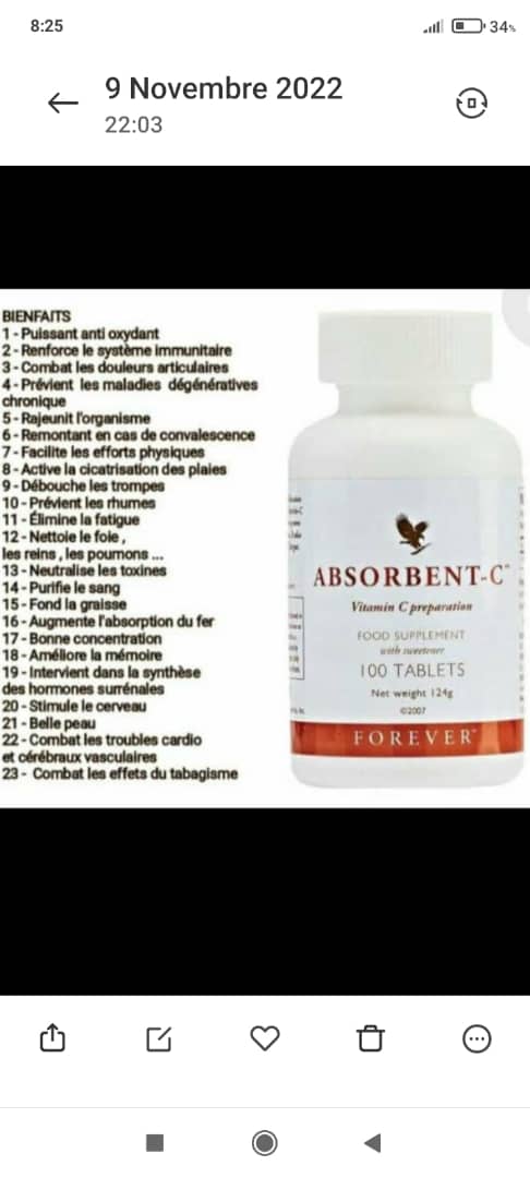 Flacon de complément Absorbent-C Forever