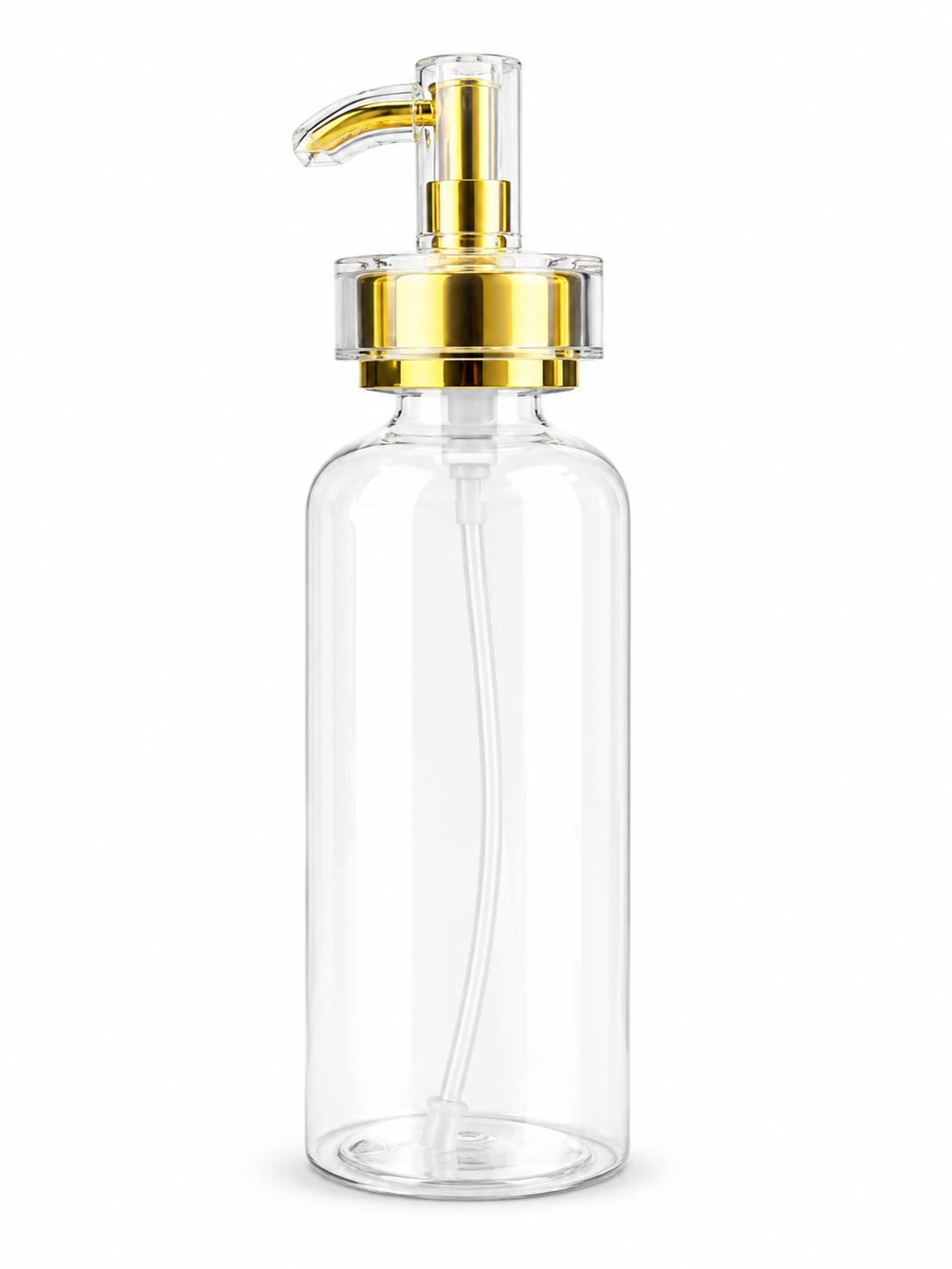 Distributeur transparent au pompe dorée 300ML