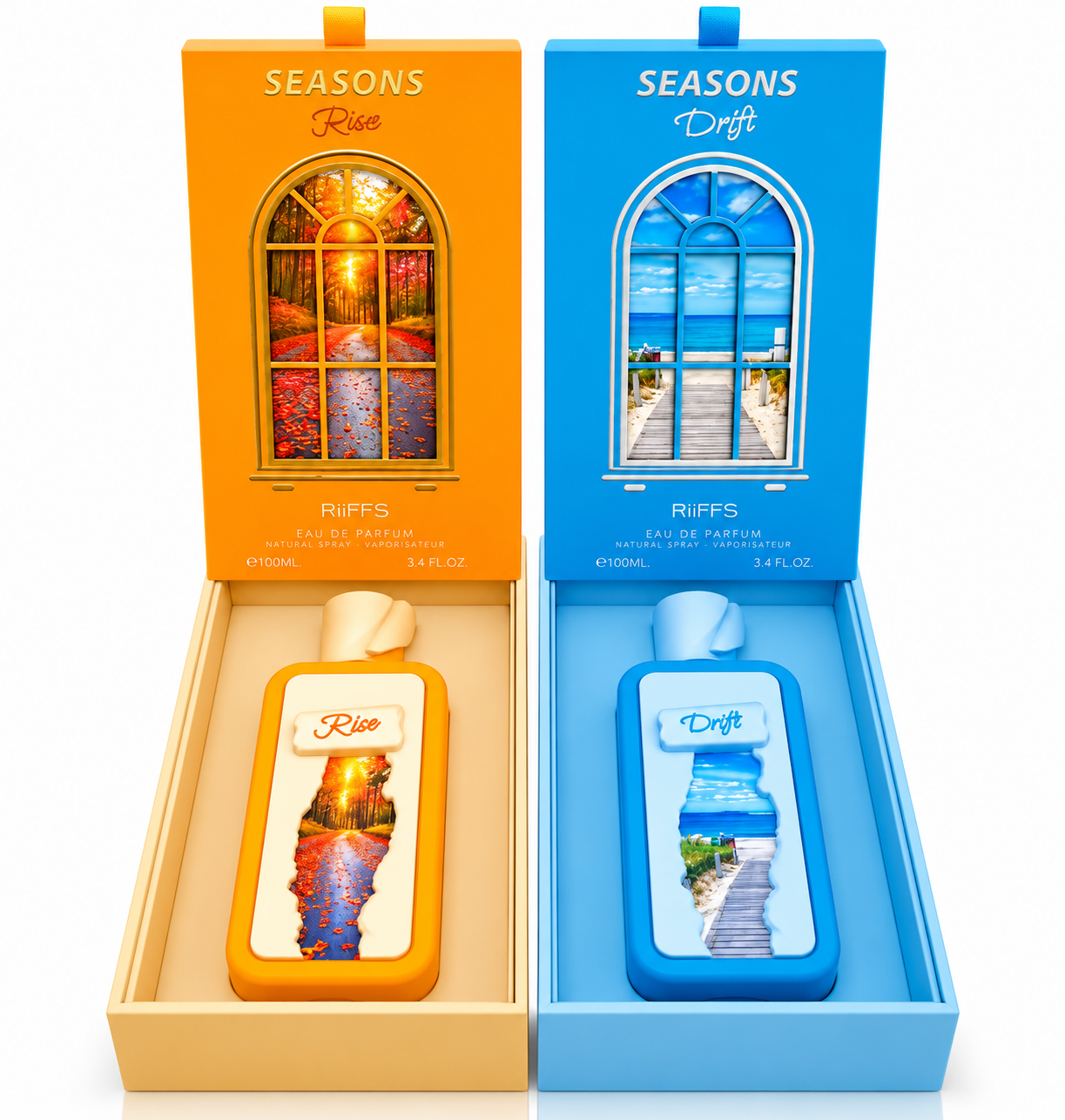 Coffrets de parfums Seasons Rise et Drift