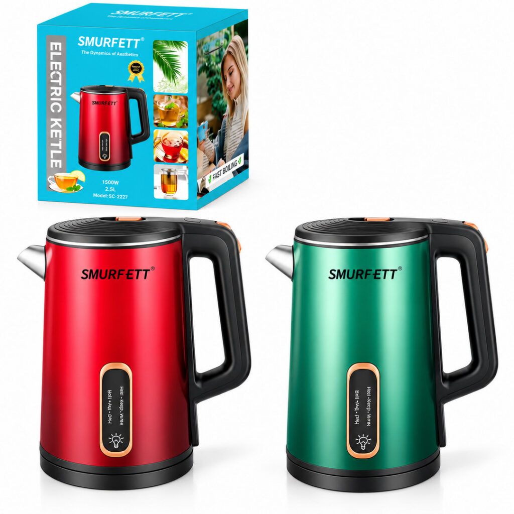Bouilloire Électrique SMURFETT 2,5 L – 1500 W