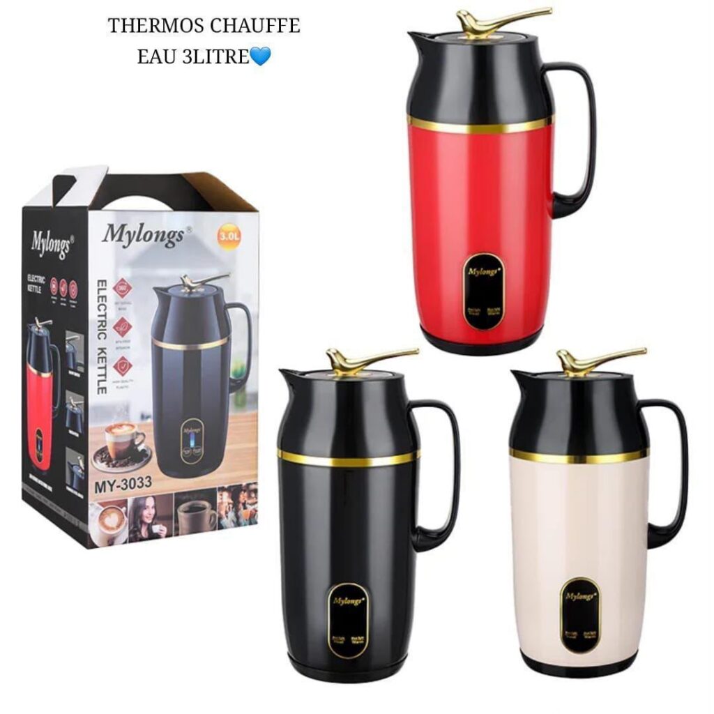Thermos Chauffe-Eau Électrique Mylongs 3 Litres – MY-3033