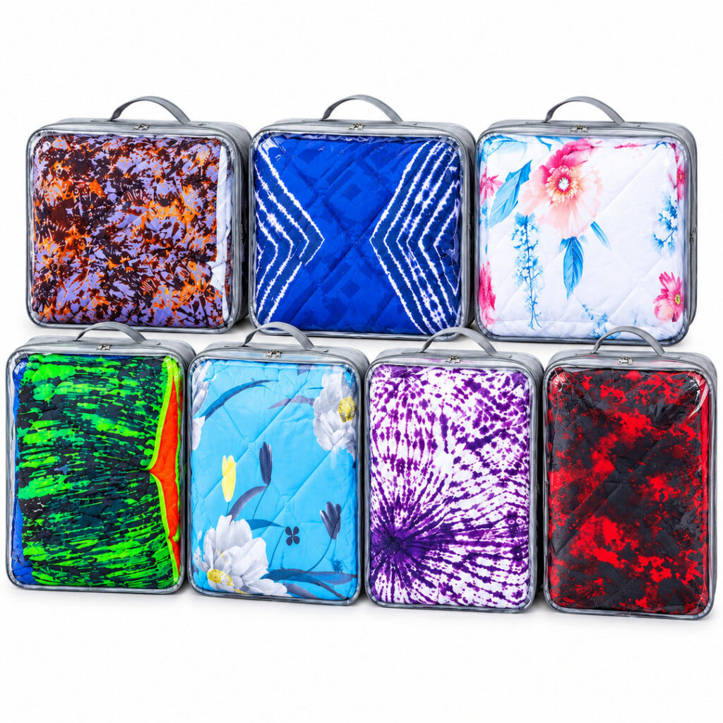 Couverture Matelassée Imprimée Multicolore