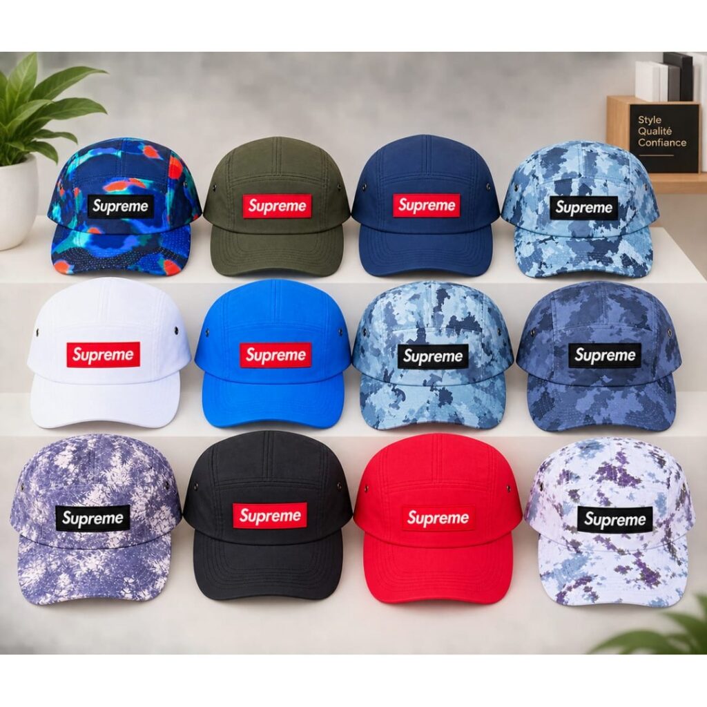 Casquette Supreme tendance – Plusieurs couleurs et motifs