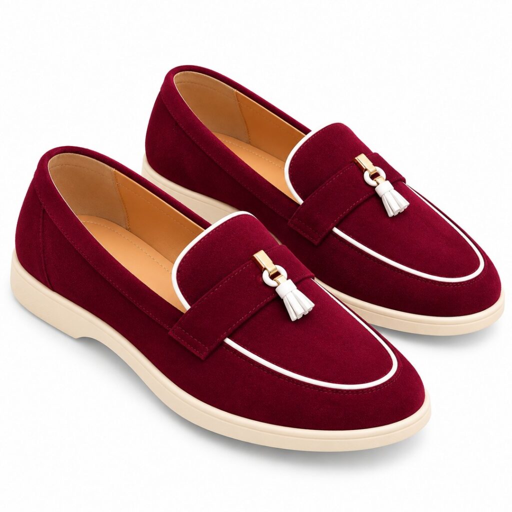 Mocassins Bordeaux Élégants